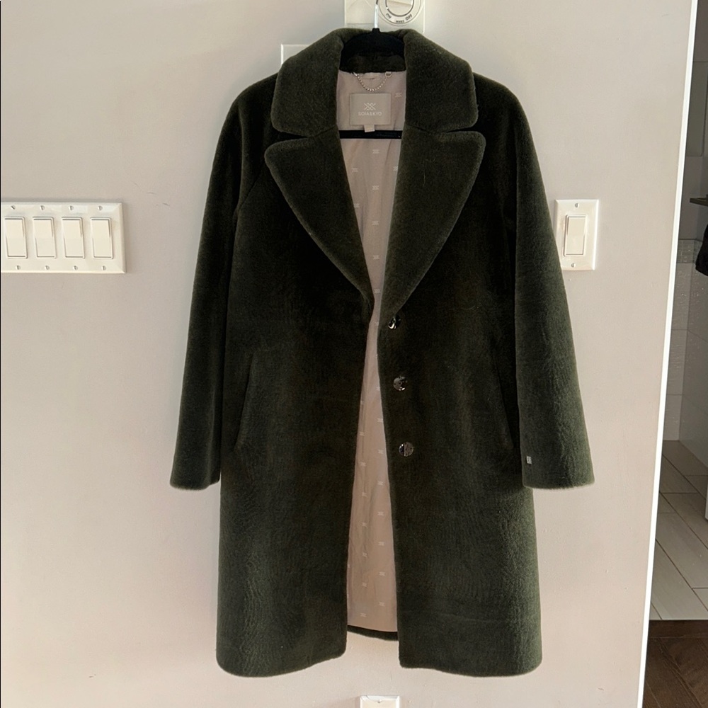 Soia & Kyo Rubina Brushed Wool Jacket in Matcha - Picture 8 of 11
